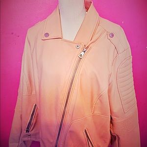 Plus size jacket light pink 3xl woman